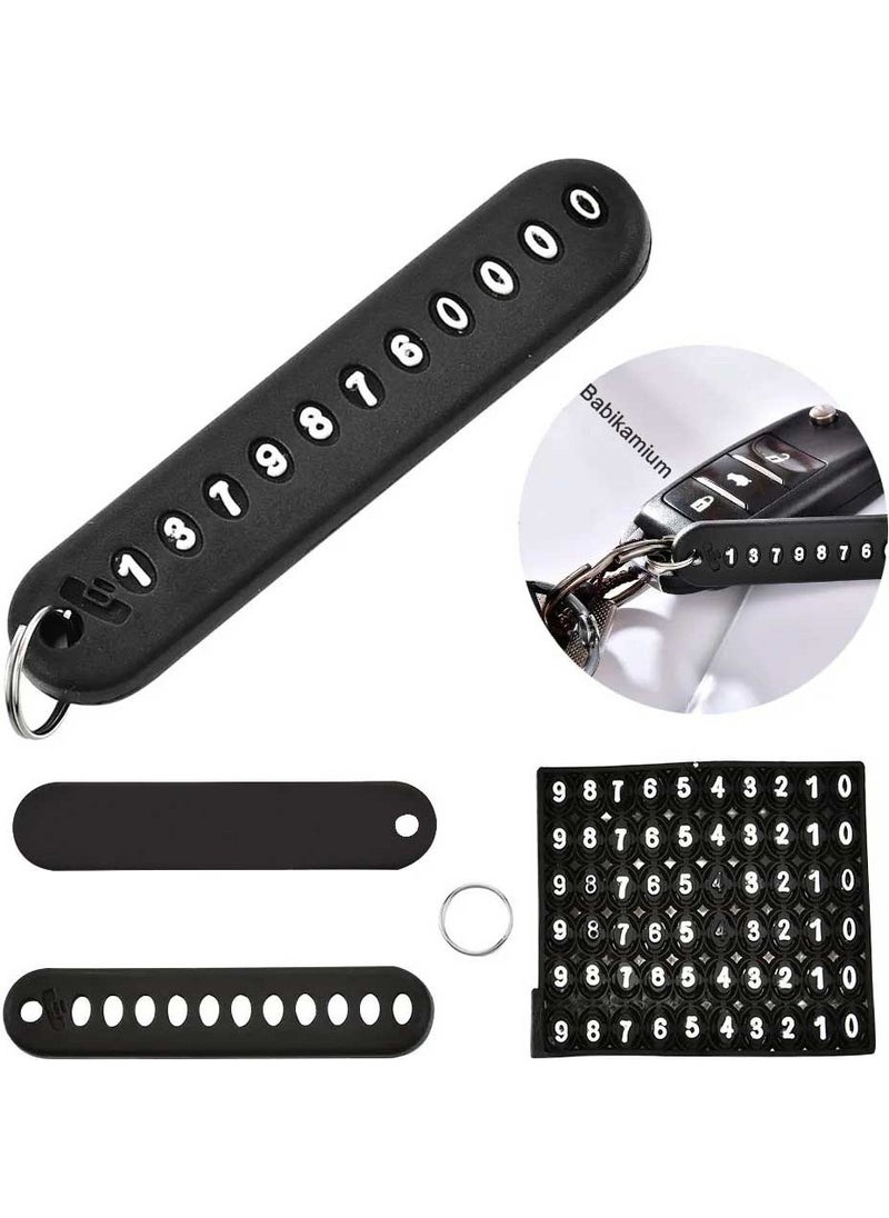 Babikamium - Plastic Numbering Black Keychain - Image 1