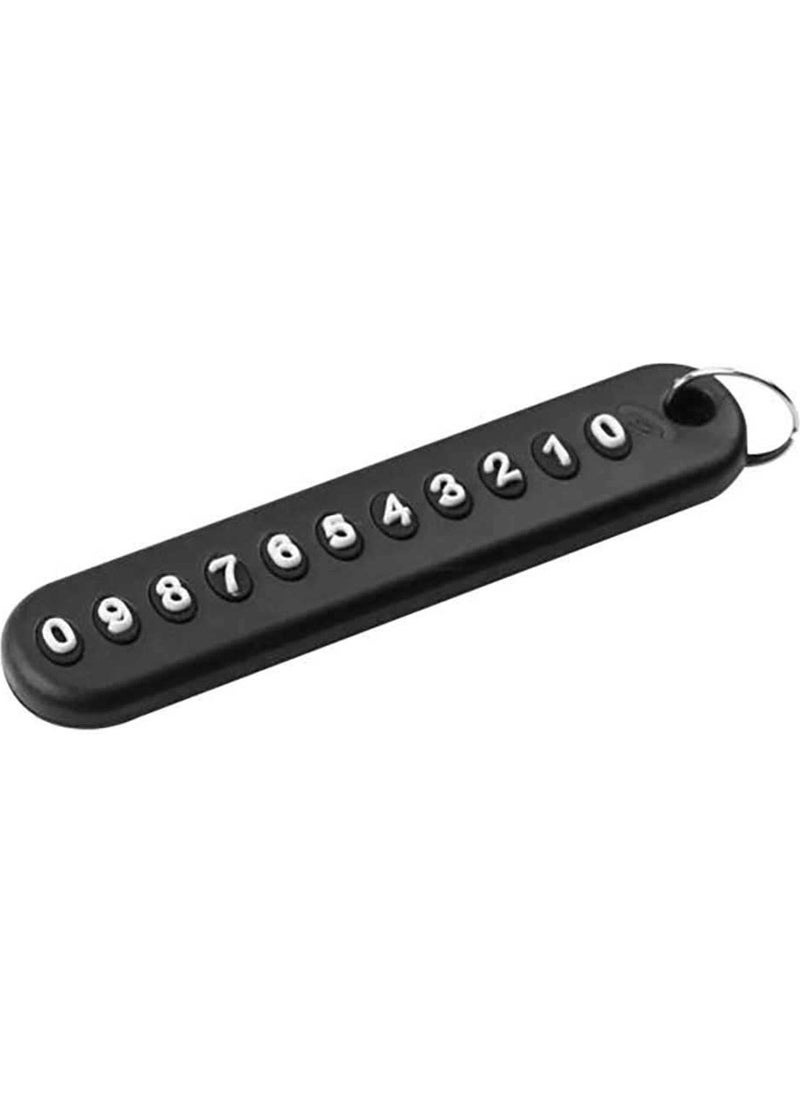 Babikamium - Plastic Numbering Black Keychain - Image 1