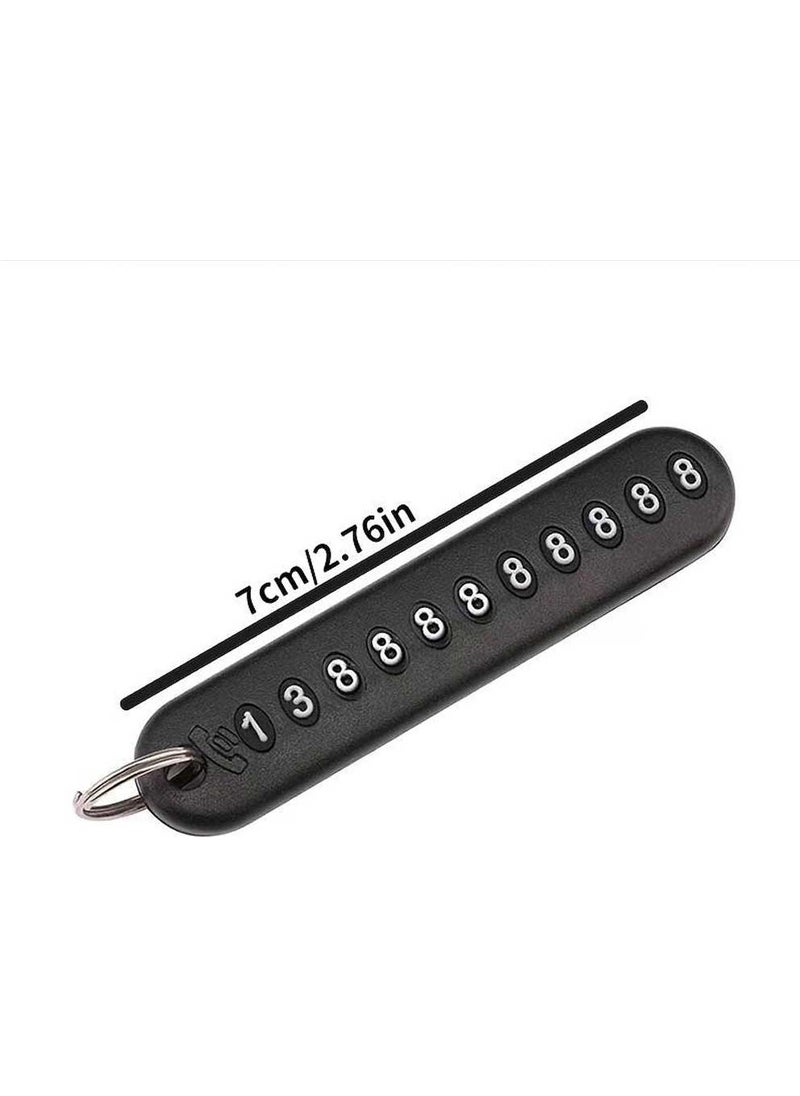 Babikamium - Plastic Numbering Black Keychain - Image 1