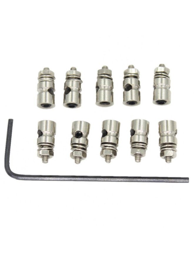 Hobbypark Adjustable D2.1mm Pushrod Connector Linkage Stoppers RC Model Airplane Replacement (Pack of 25) - Image 2