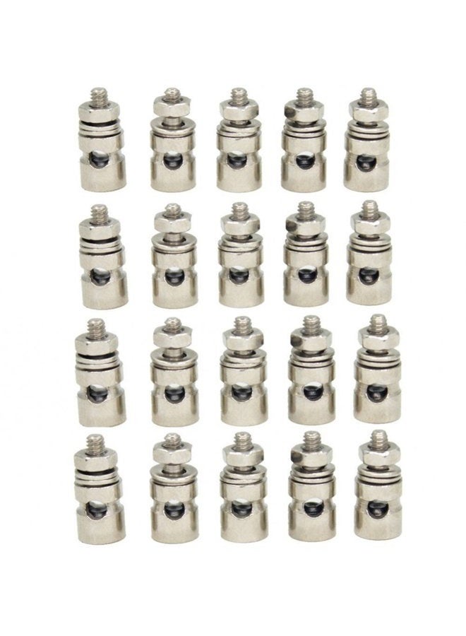 Hobbypark Adjustable D2.1mm Pushrod Connector Linkage Stoppers RC Model Airplane Replacement (Pack of 25) - Image 1