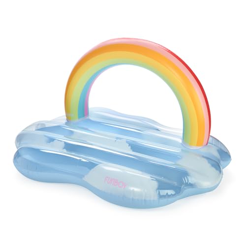FUNBOY Giant Rainbow Cloud Pool Float 6 FT Long with Large Arching Rainbow and Floating Cloud Effect, Perfect for a Summer Pool Party, Large - Image 3