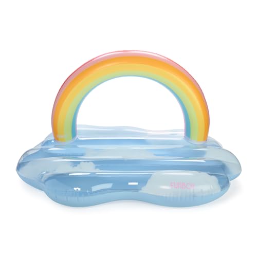 FUNBOY Giant Rainbow Cloud Pool Float 6 FT Long with Large Arching Rainbow and Floating Cloud Effect, Perfect for a Summer Pool Party, Large - Image 2