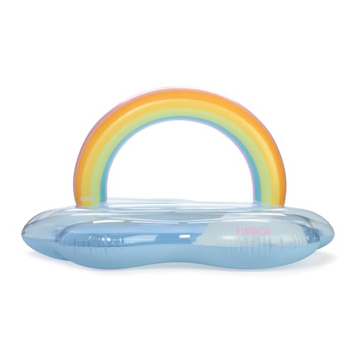 FUNBOY Giant Rainbow Cloud Pool Float 6 FT Long with Large Arching Rainbow and Floating Cloud Effect, Perfect for a Summer Pool Party, Large - Image 1