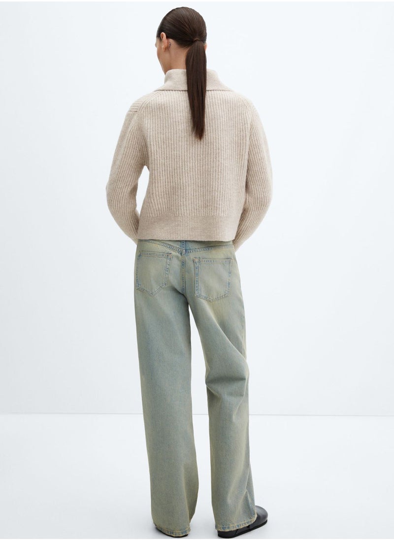 MANGO - Keyhole Neck Sweater - Image 1