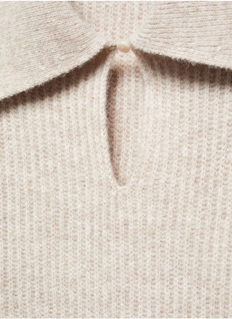 MANGO - Keyhole Neck Sweater - Image 1