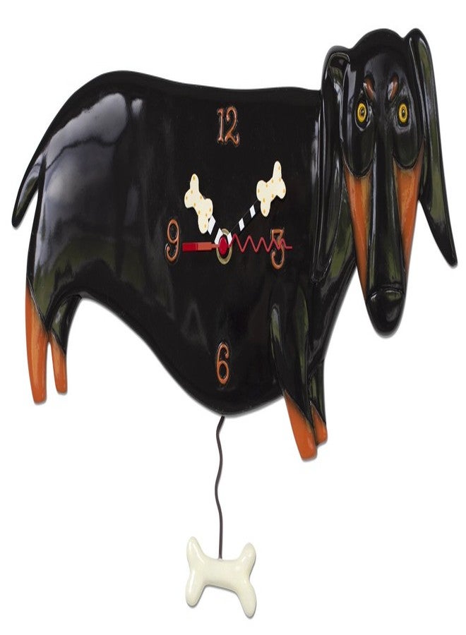 Allen Designs Dachshund Otis Pendulum Clock