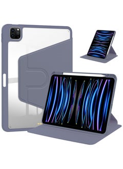 Generic For Huawei Glory Flat V8(11 Inches) Acrylic 720 Rotating Protective Cover-Color:Lavender Purple【720°Horizontal And Vertical Rotation】single Leather Case  - Image 1