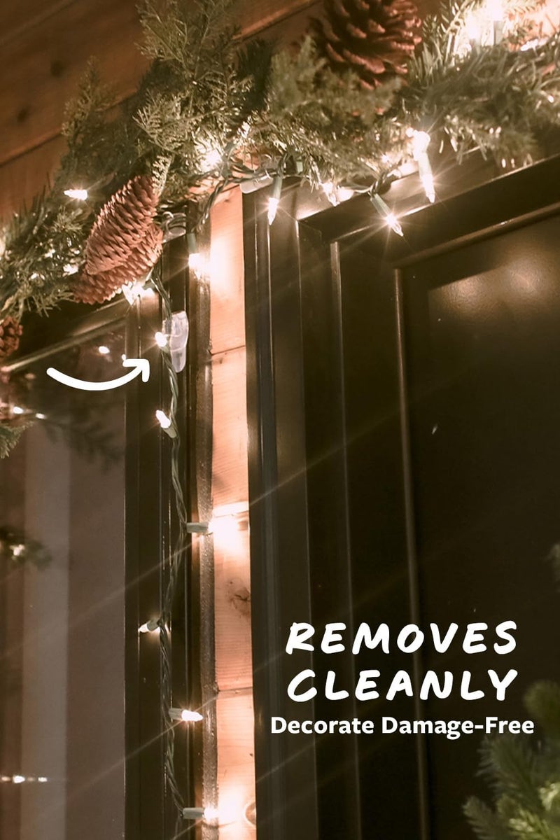 Command Decorating Clips, Pack of 20 Mini Hooks and 24 Small Adhesive Strips - Image 4