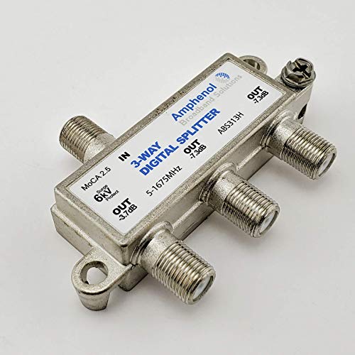 Amphenol 3-Way Digital Coaxial Splitter MoCA 2.5 ABS313H - Image 5