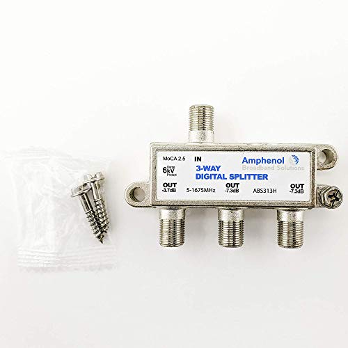 Amphenol 3-Way Digital Coaxial Splitter MoCA 2.5 ABS313H - Image 2