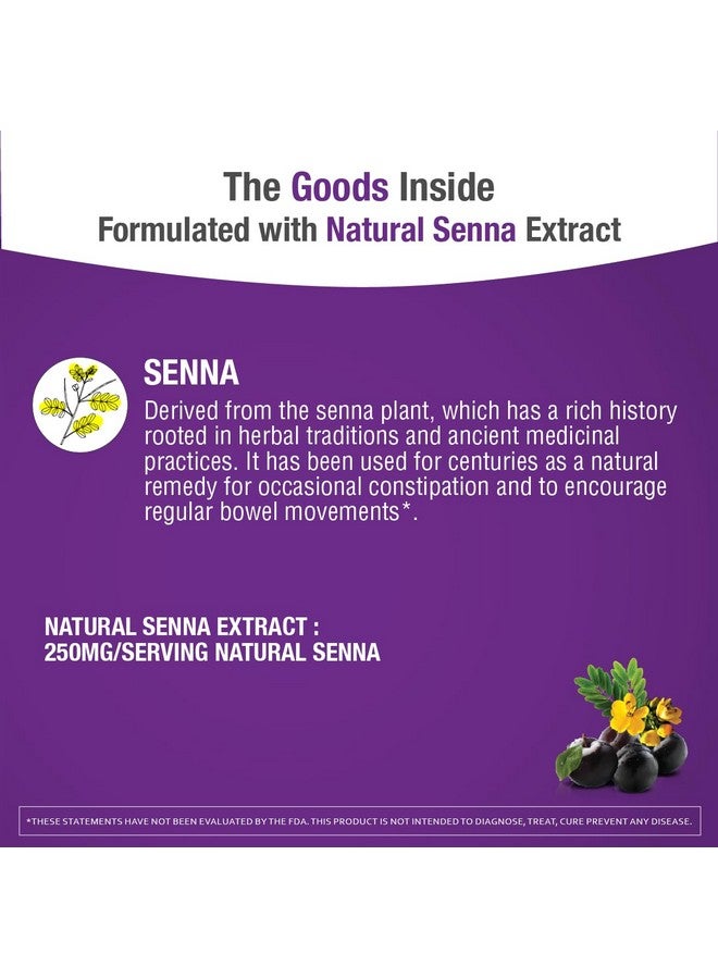 Prunelax Ciruelax Maximum Relief Laxative Tablets with Natural Senna for Occasional Constipation, Senna Extract, Vegan & Gluten-Free, Gentle Overnight Relief - 60ct - Image 3