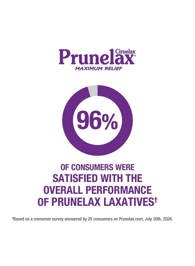 Prunelax Ciruelax Maximum Relief Laxative Tablets with Natural Senna for Occasional Constipation, Senna Extract, Vegan & Gluten-Free, Gentle Overnight Relief - 60ct - Image 2