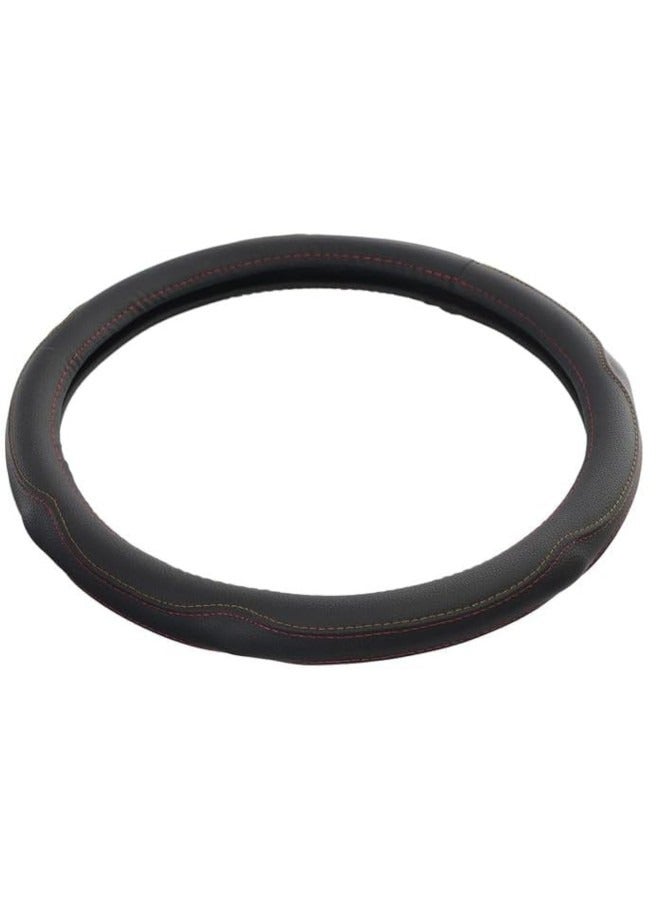 غطاء طارة دركسيون من الجلد - اسود - Image 3