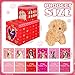 Leitee 2 Pcs DIY Valentines Mailbox Craft with 24pcs Valentines Greeting Puppy Doll Valentines Day Card Exchange Dog Puppy Mailbox for Classroom Exchange Gift Game Valentines Day School Party Favors - Image 4