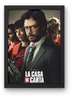 La casa de papel Black Frame  40X50 
