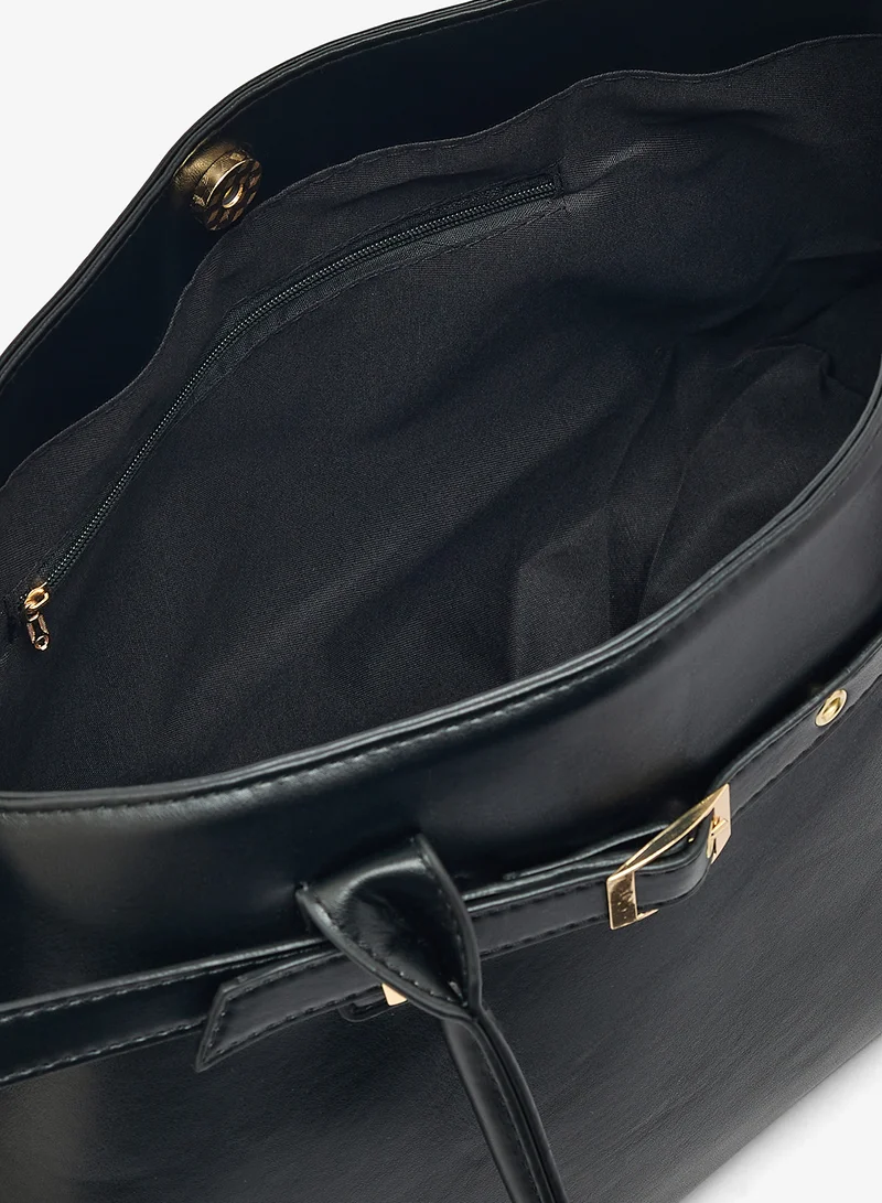 Ella Black East-To-West Top Handle Tote for Women | Best Price UAE
