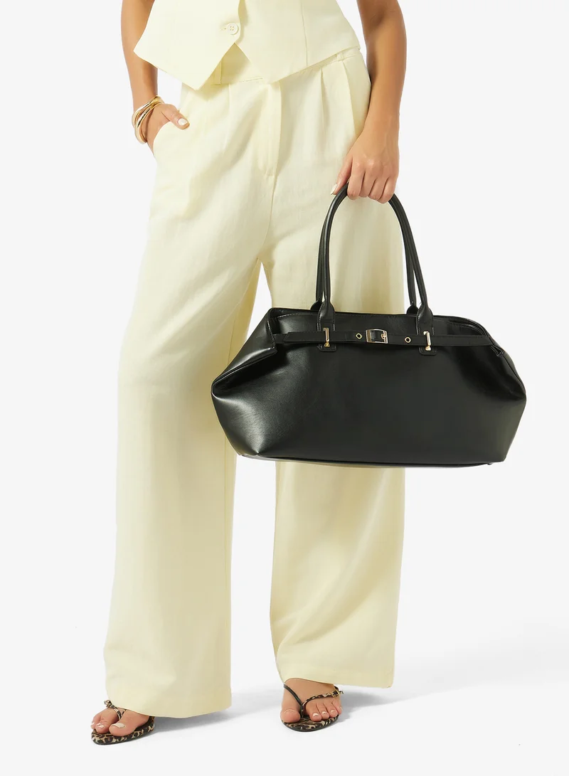 Ella Black East-To-West Top Handle Tote for Women | Best Price UAE