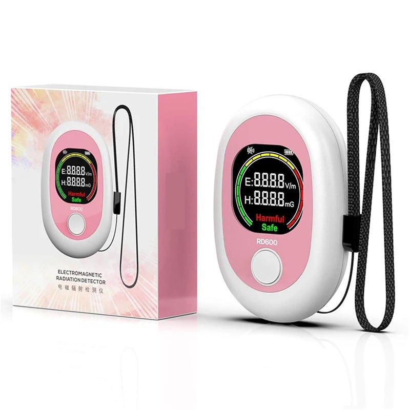 Geiger Counter, RD600 EMF Meter Mini Electromagnetic Radiation Detector Electric Field Tester Magnetics Radio Test Sound Light Alarm Home, Office, Outdoor - Image 1