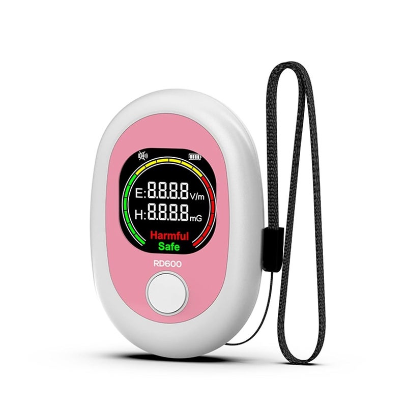Geiger Counter, RD600 EMF Meter Mini Electromagnetic Radiation Detector Electric Field Tester Magnetics Radio Test Sound Light Alarm Home, Office, Outdoor - Image 2