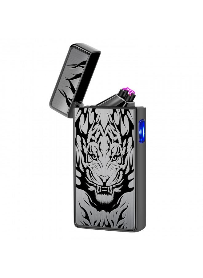 LCFUN LcFun Electric Lighter USB Type C Rechargeable Lighter Electronic Plasma Lighters Windproof Flameless Arc Lighter for Candle, Incense Stick, Outdoor Camping  - Image 1