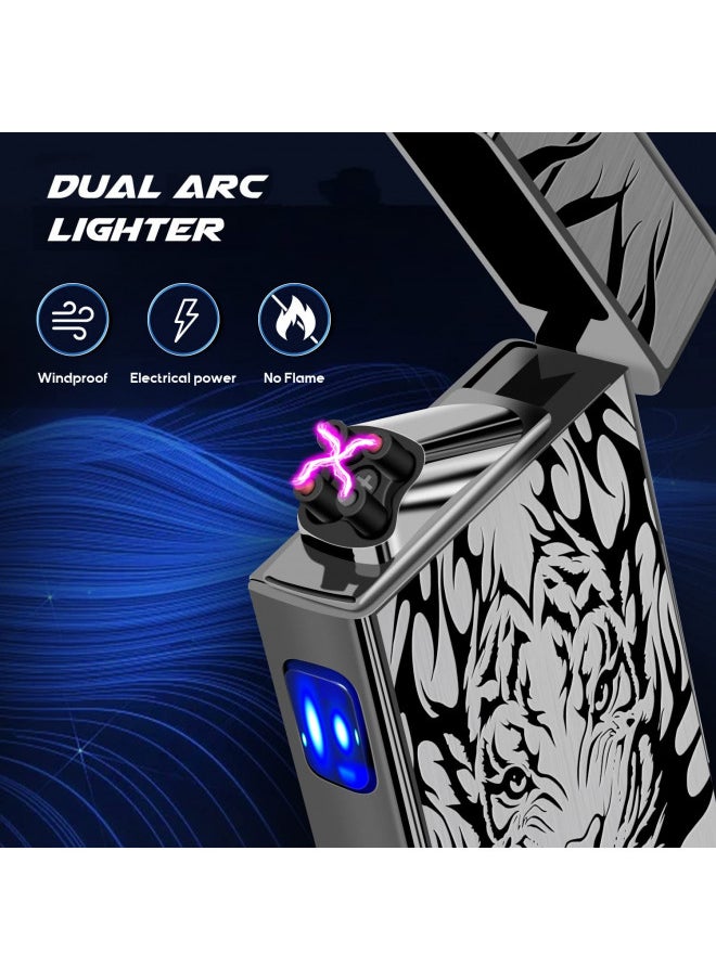 LCFUN LcFun Electric Lighter USB Type C Rechargeable Lighter Electronic Plasma Lighters Windproof Flameless Arc Lighter for Candle, Incense Stick, Outdoor Camping  - Image 3