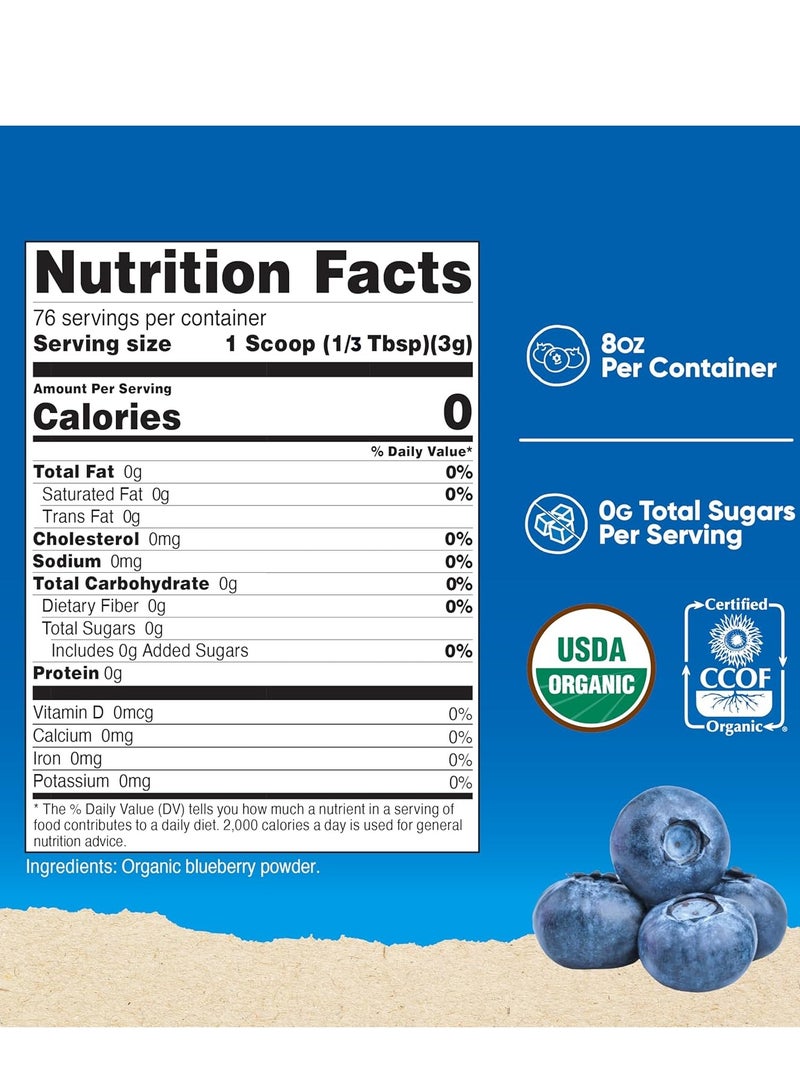 Nutricost Organic Blueberry Powder 8 oz 227 Grams 76 Servings - Image 2