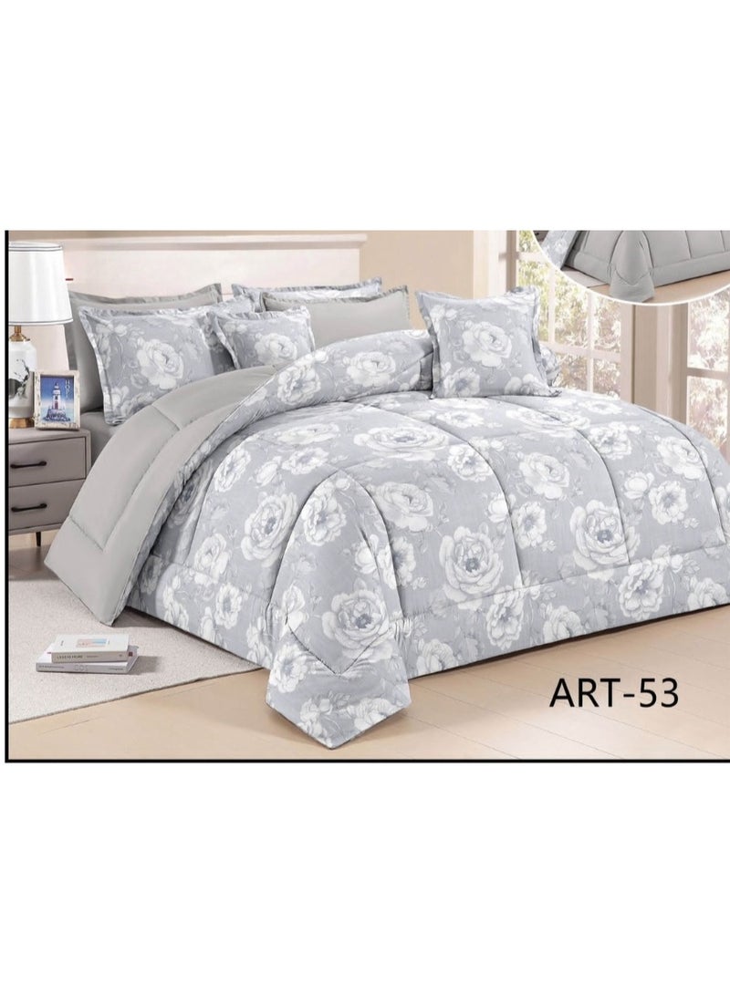Selena | Floral double-sided Twin bedding set 8 pieces 240 * 220 cm - Image 1