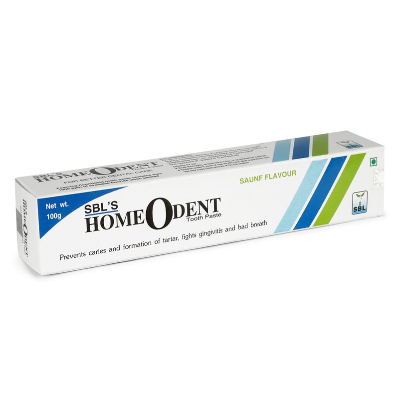 SBL Homeodent Toothpaste Saunf 100GM - Natural Fennel Flavor for Gingivitis Relief, Sensitivity Reduction, Caries Prevention, Bad Breath Elimination, Plaque Removal, and Tartar Control - Image 2
