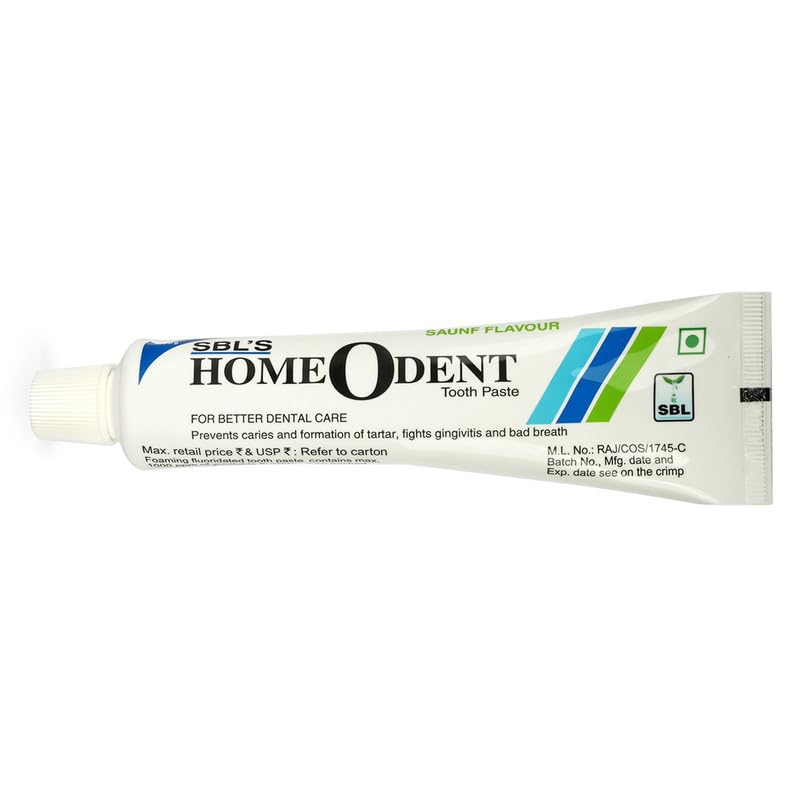 SBL Homeodent Toothpaste Saunf 100GM - Natural Fennel Flavor for Gingivitis Relief, Sensitivity Reduction, Caries Prevention, Bad Breath Elimination, Plaque Removal, and Tartar Control - Image 4
