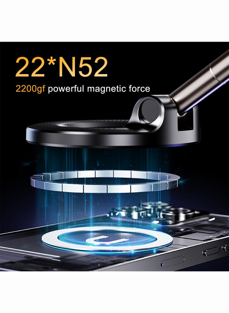 OULIYO Upgraded 360° Vacuum Magnetic Suction Car Phone Holder for Magsafe, Hands-Free Suction Cup Phone Mount for Windshield/Gym/Smooth Surface, Vacuum Magnet Phone Stand for All Smartphone - Image 5
