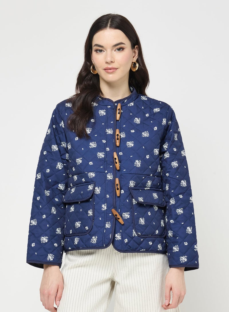 Ginger Ditsy Floral Quilted Jacket - Image 2