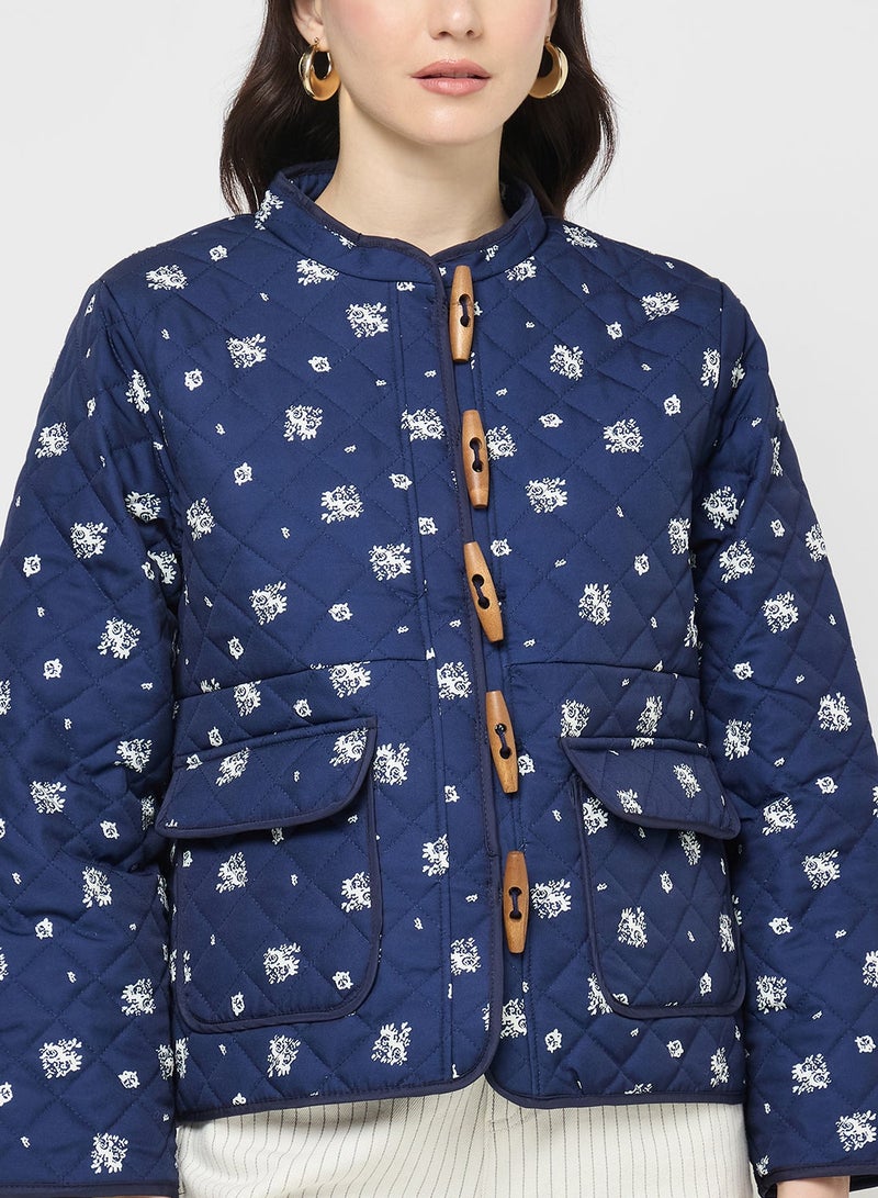 Ginger Ditsy Floral Quilted Jacket - Image 4
