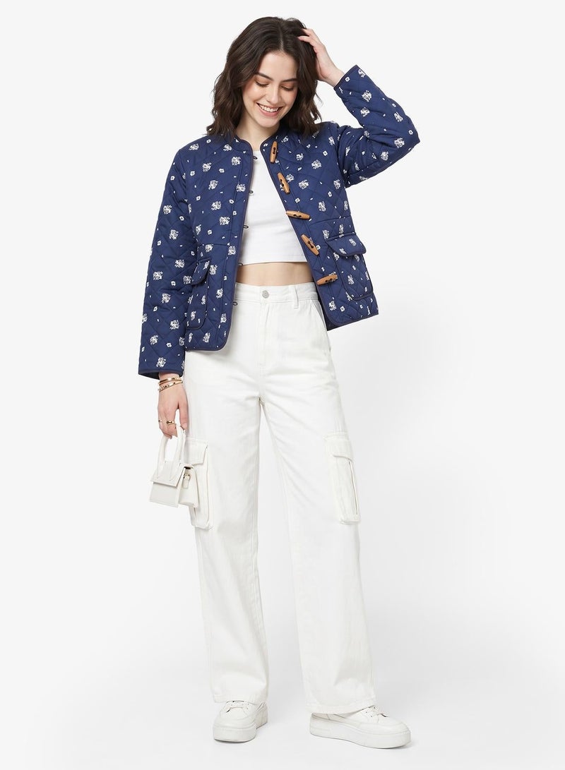 Ginger Ditsy Floral Quilted Jacket - Image 1