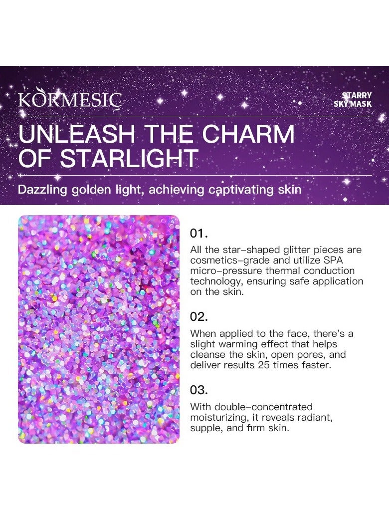 Kormesic قناع تقشير أرجواني مربع بالنجوم 120 جرام-مشرق وإزالة السموم - Image 2