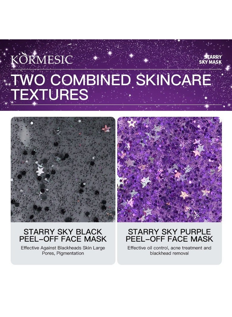 Kormesic قناع تقشير أرجواني مربع بالنجوم 120 جرام-مشرق وإزالة السموم - Image 4