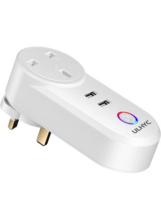WiFi USB Smart Socket, 16A Tuya Plug with 2 USB Ports Timer Schedule Socket, Smart Life App Control Voice Remote Control Compatible with Amazon Alexa Google Assistant Siri 220V - pzsku/Z731DFC7CB9CAE5ECD103Z/45/_/1689341681/d2981f77-5d60-49af-84e8-1a8b29aa4380