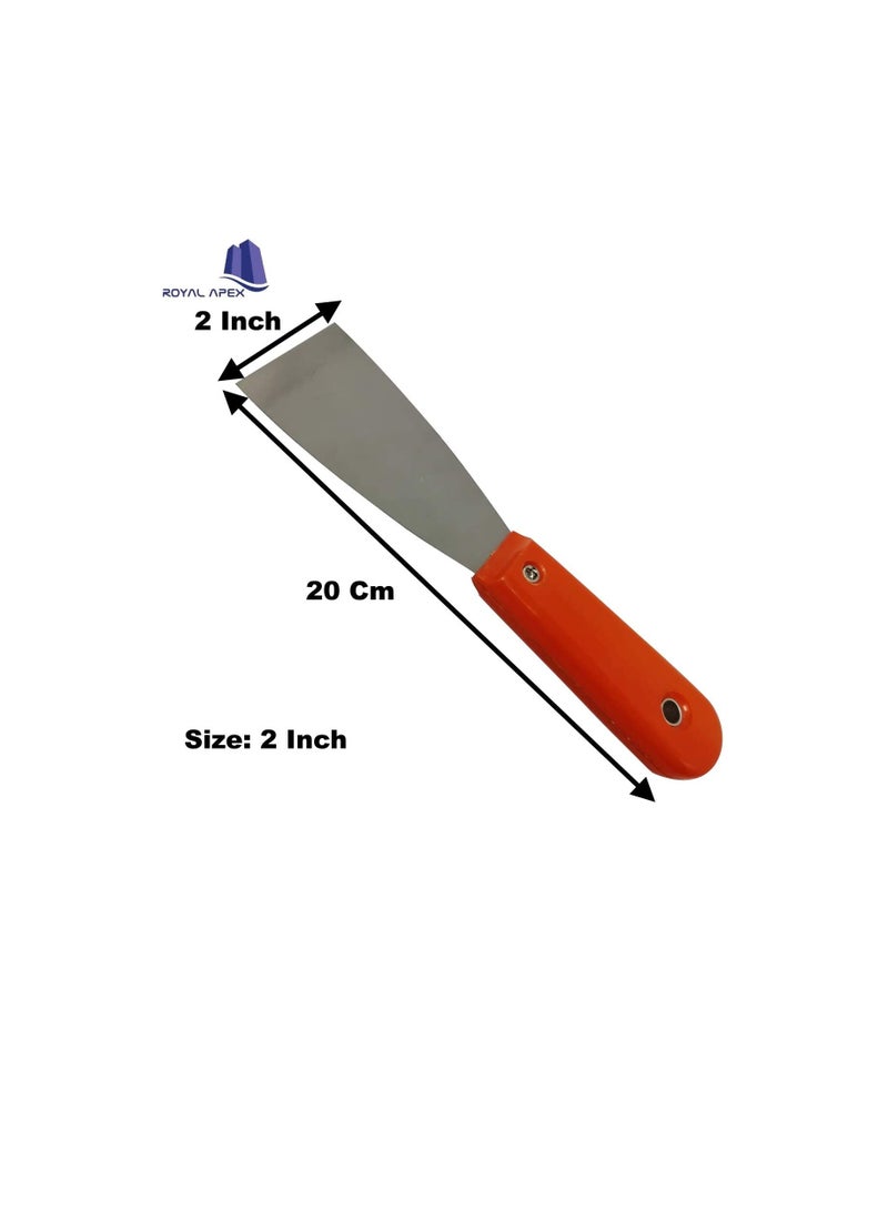 Stainless Steel Joint Knife Flexible Drywall Joint Knife with Comfortable Handle for Decorating Tools Strong Paint Scraper Filler Knife Paint Removal Scraper 2 Inch - Image 2