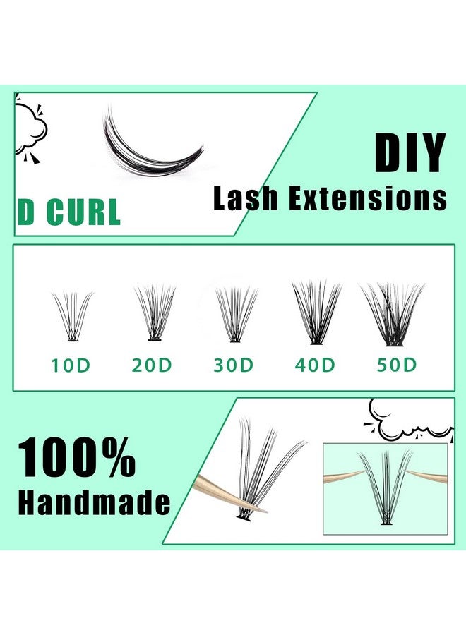 بودير مينسر رموش بودرمينسر السوداء، 240 قطعة، 20D/40D، رموش صناعية طويلة، رموش فردية، صينية مختلطة، رموش منك صناعية، 8-22 مم (20D-12 مم) - Image 3