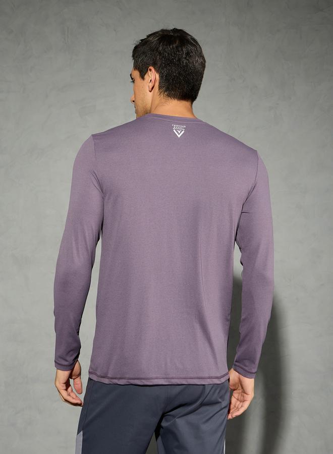 تكنوسبورت تيشيرت بأكمام طويلة وياقة دائرية من تكنوسبورت - Image 3