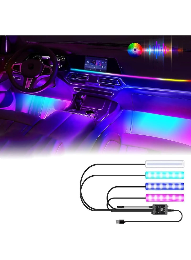 سيارة داخلية LED, مقاومة للماء LED الشريط للسيارة الداخلية, USB Powered Ambient Footwell Lights, ألوان قابلة للتخصيص, سهلة التركيب, عالمية للسيارات, سيارات الرياضة الحرارية, RVs - Image 3