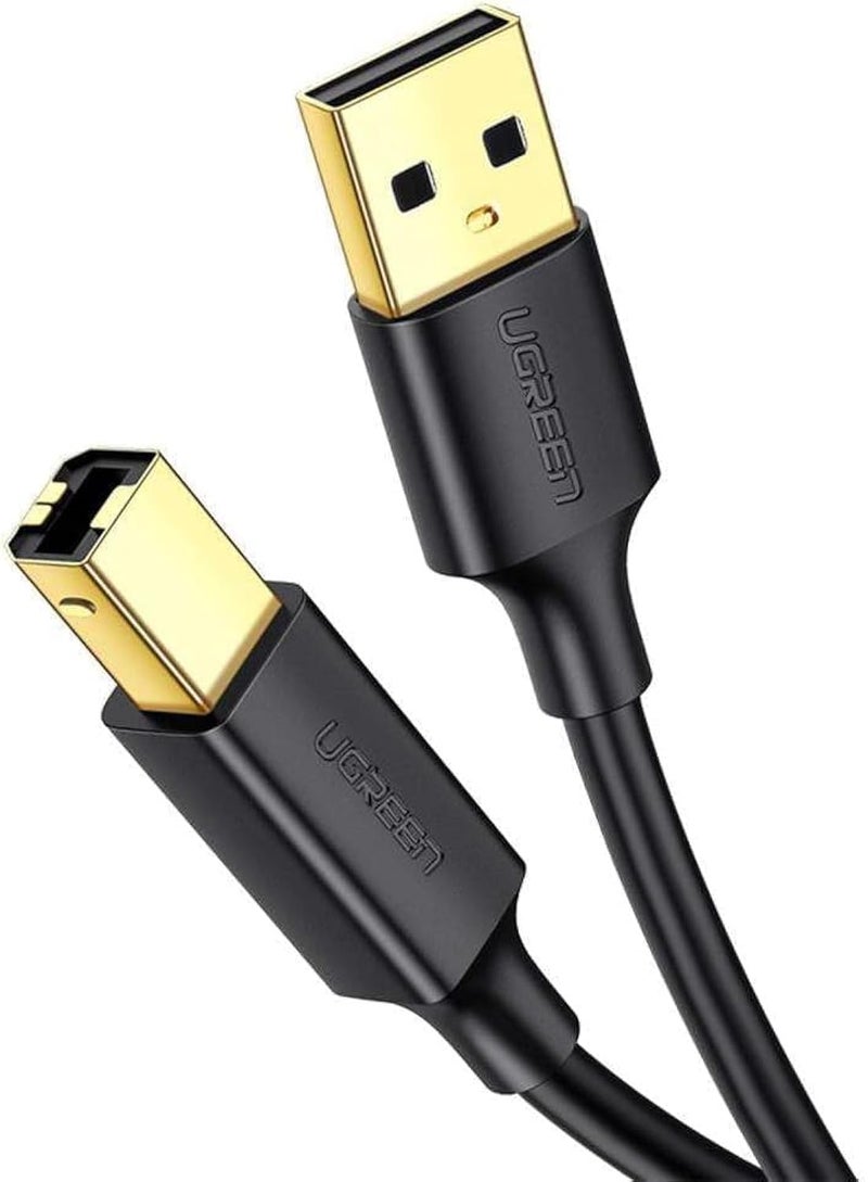 any UGREEN USB 2.0 AM to BM Print Cable 1m (Black) - 20846 - Image 1