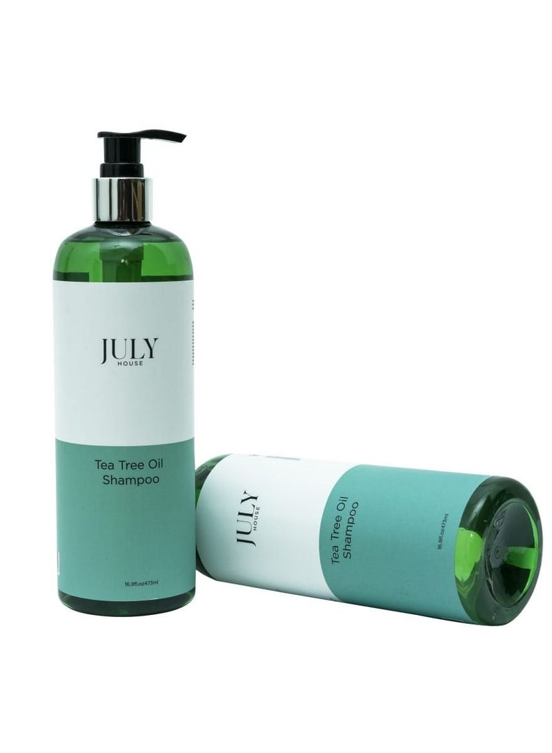 JULY HOUSE Tea Tree Shampoo and Conditioner Set  for Itchy and Dry Scalp Sulfate Free Paraben Free for both women and man. - Image 3