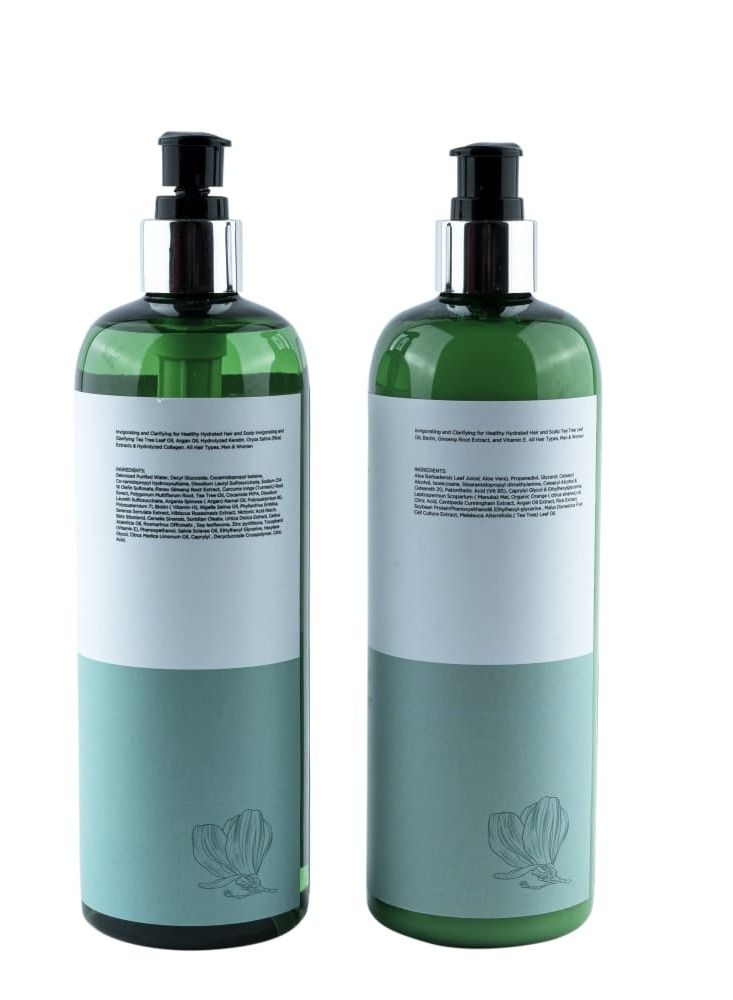 JULY HOUSE Tea Tree Shampoo and Conditioner Set  for Itchy and Dry Scalp Sulfate Free Paraben Free for both women and man. - Image 4