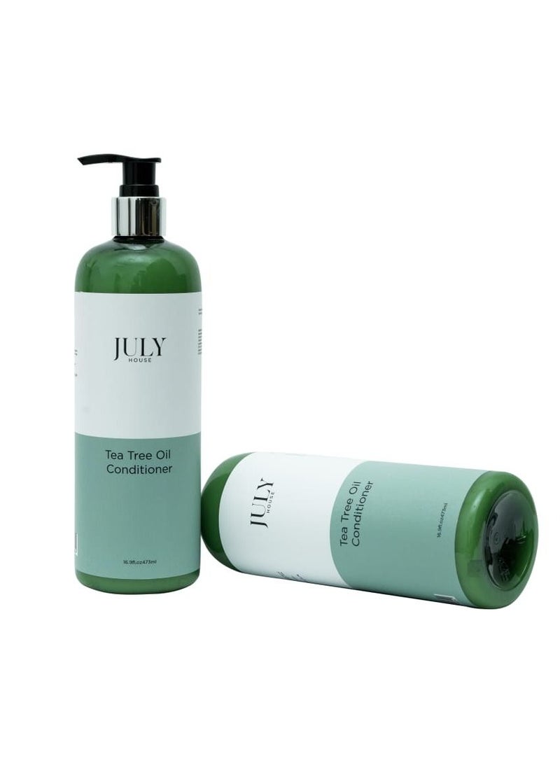 JULY HOUSE Tea Tree Shampoo and Conditioner Set  for Itchy and Dry Scalp Sulfate Free Paraben Free for both women and man. - Image 2