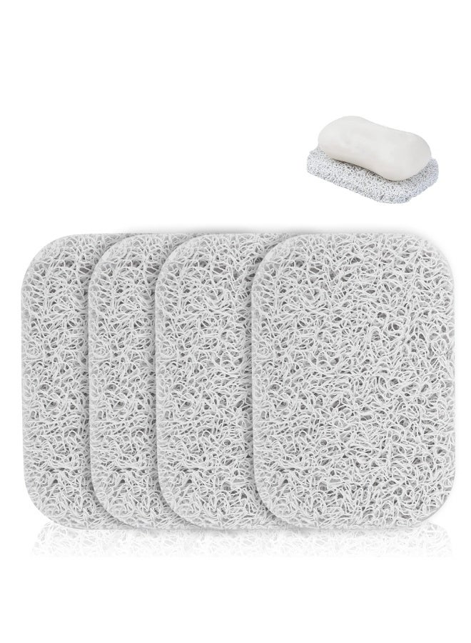 4pcs Soap Lifting Pads for Soap Dish,Bars soap Holder for Shower Kitchen Bathroom Travel Hotel Cleaning Supplies - Image 1