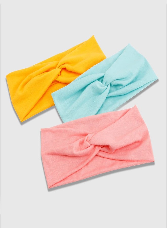 هواتشي أطواق شعر عريضة من هواتشي للنساء، أطواق شعر عصرية، لفائف رأس توربان، إكسسوارات شعر لليوجا، عبوة من 6 قطع - Image 5