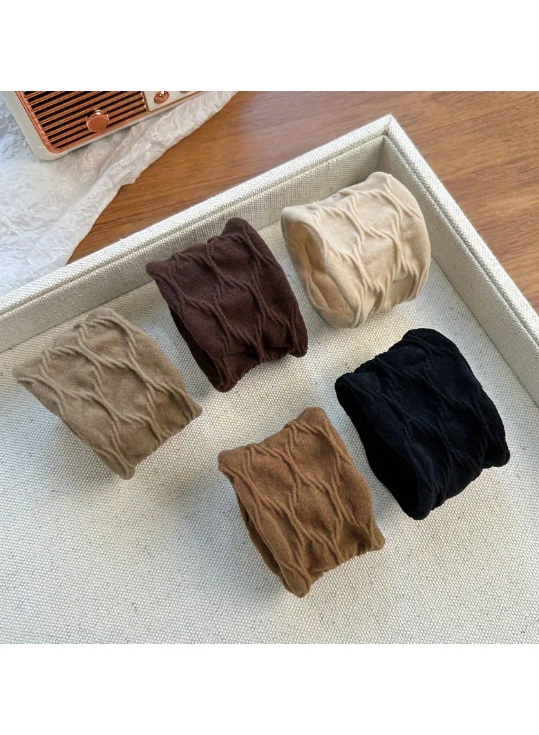 يوكانبي مجموعة XUANLONG 2024: ربطات شعر من قماش ناعم ومرن - أشرطة مطاطية عريضة وسميكة غير قابلة للانزلاق بألوان متنوعة للنساء | ربطات شعر أنيقة بلون واحد بنمط بوهو مع نقوش زهرية، وإكسسوارات شعر - Image 1