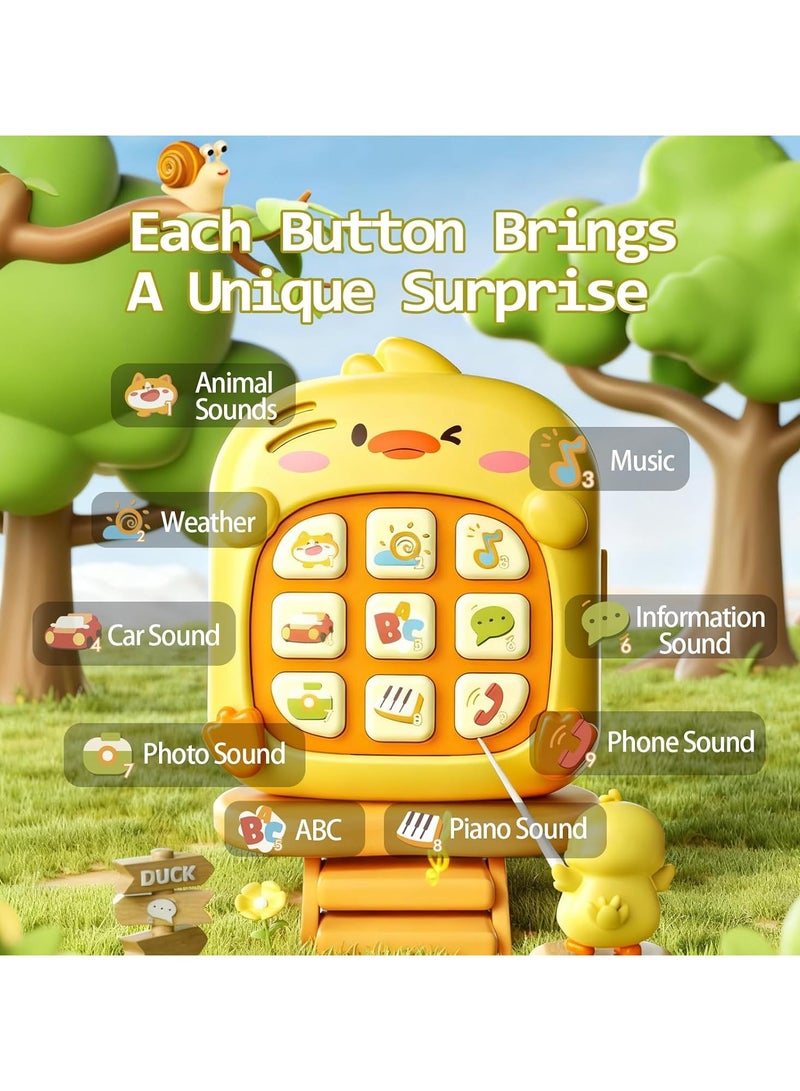 general Duck Baby Infant Music Toy: Sensory Activity Board for 1-3 Year Olds - Montessori Early Learning Toy, Suitable for 9-12-18 Months Travel Play - Birthday Gift for Boys and Girls - Image 4