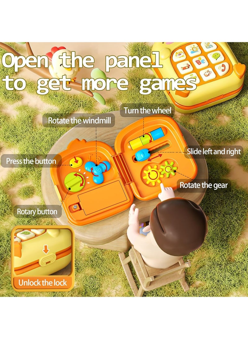 general Duck Baby Infant Music Toy: Sensory Activity Board for 1-3 Year Olds - Montessori Early Learning Toy, Suitable for 9-12-18 Months Travel Play - Birthday Gift for Boys and Girls - Image 5